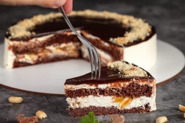 gâteau façon Snickers