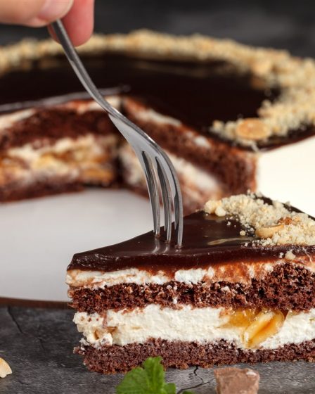 gâteau façon Snickers