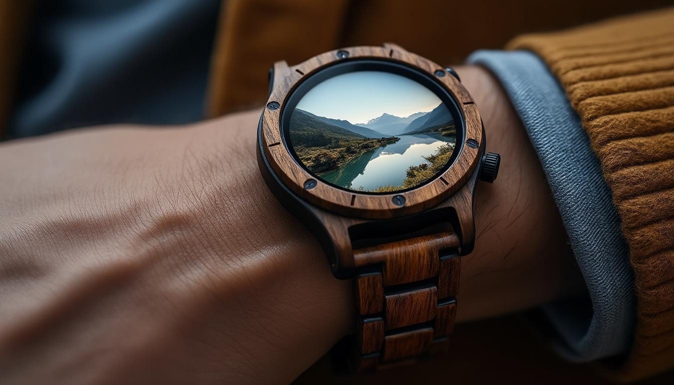 optez pour une montre en bois personnalisable avec photo, alliant élégance, éthique et durabilité. offrez un cadeau unique et respectueux de l’environnement, gravé à votre image.