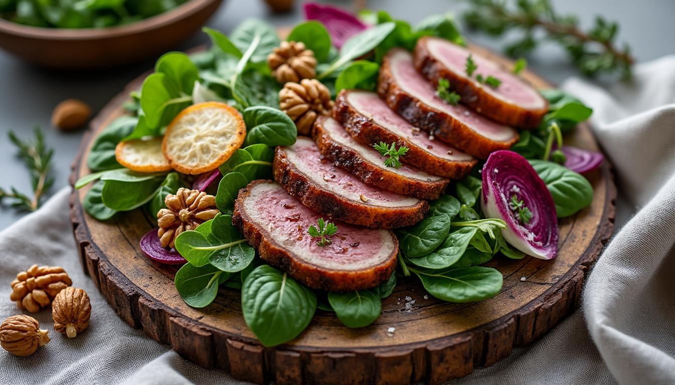 découvrez notre recette de salade périgourdine aux gésiers confits, une délicieuse option pour un repas gastronomique réussi, alliant saveurs authentiques et simplicité.