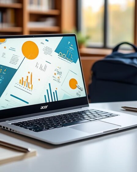 découvrez l'ordinateur portable acer 15 pouces, parfait pour les étudiants. léger, performant et idéal pour suivre vos cours avec efficacité.