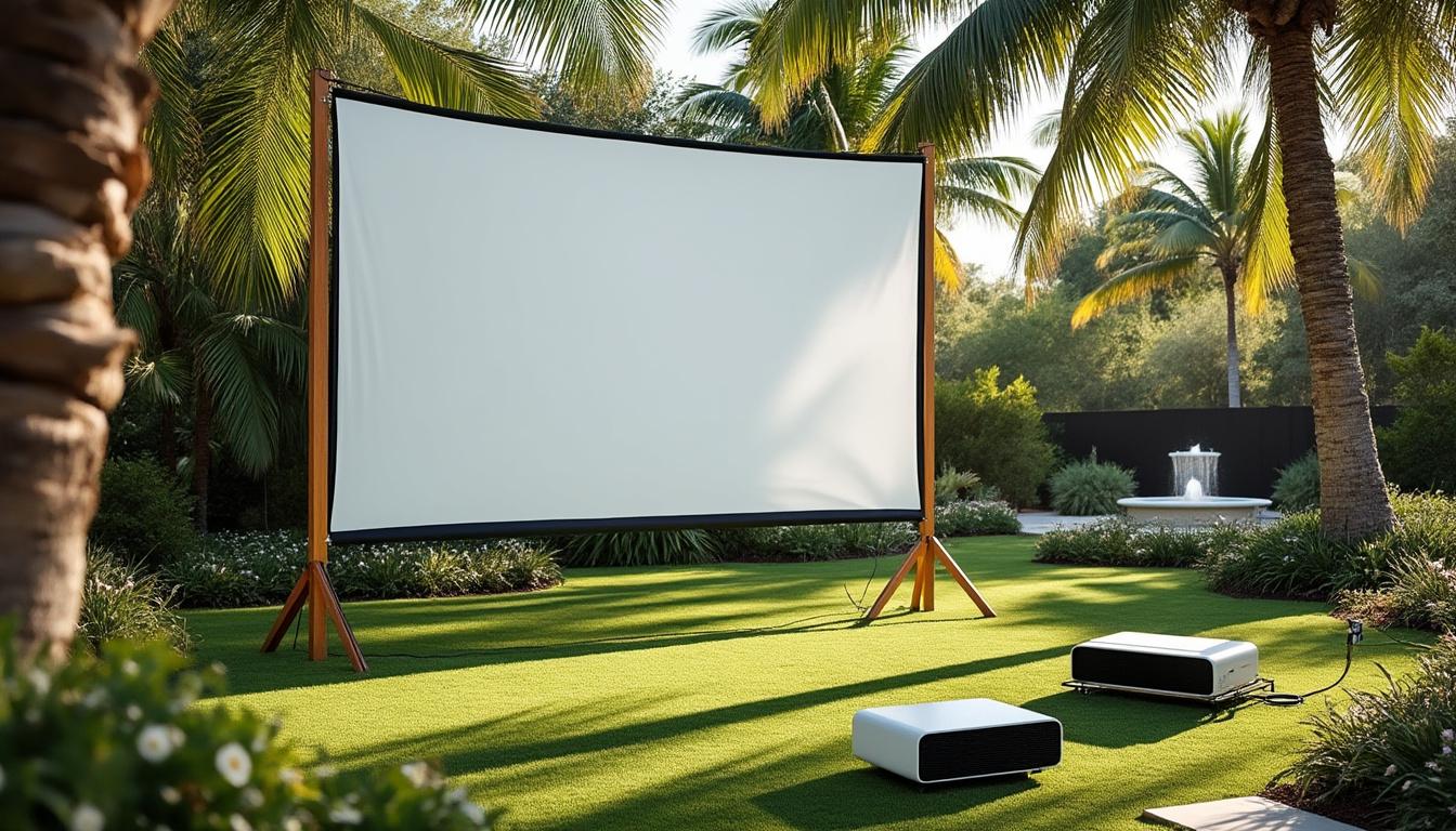 découvrez nos conseils pour installer un écran de projection extérieur et profiter d'une expérience immersive en pleine nature. optimisez votre setup pour des projections de qualité, même en soirée.