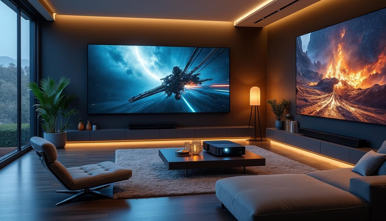 découvrez comment un vidéoprojecteur epson à focale courte peut transformer votre expérience cinéma à la maison avec une image de qualité exceptionnelle et une installation facile.