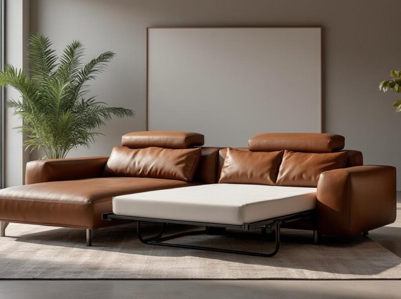 découvrez les tendances 2026 avec le canapé convertible en cuir vachette, alliant style, confort et élégance pour votre intérieur.