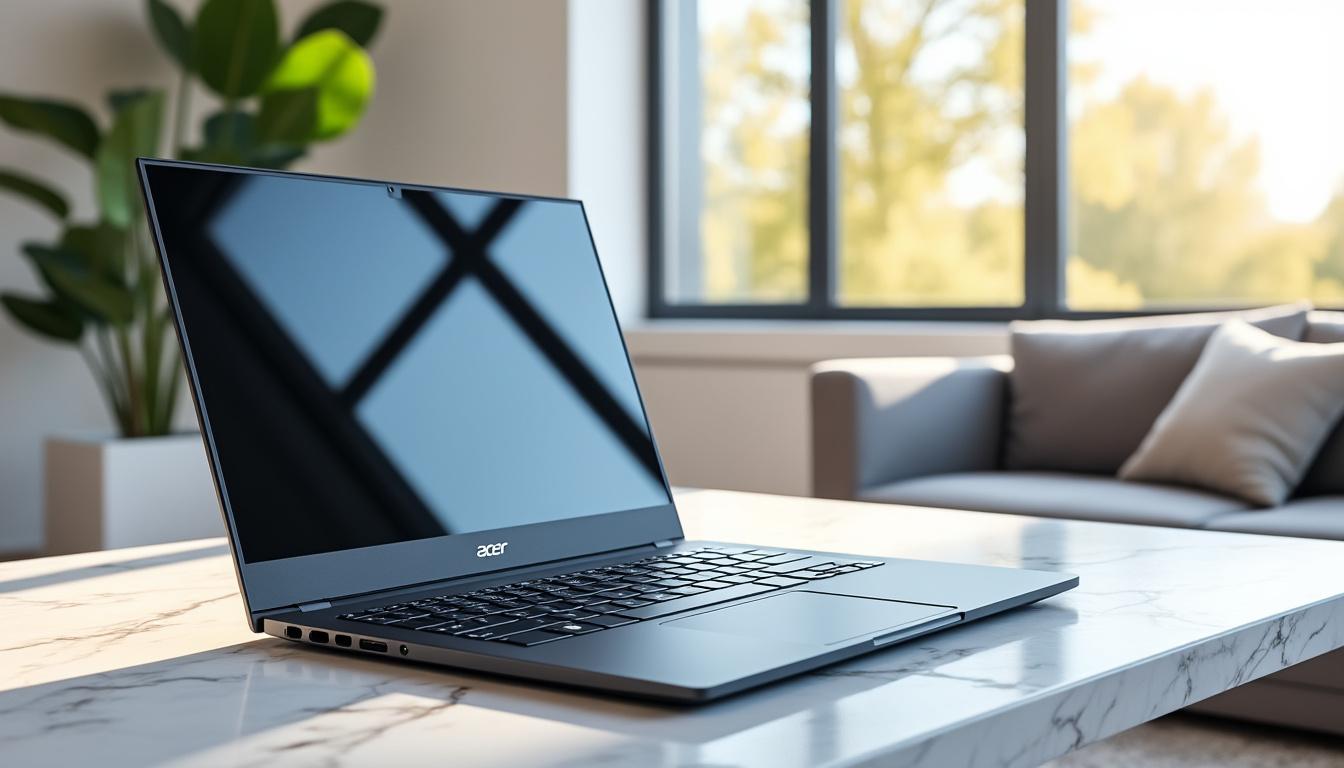 découvrez le design élégant et moderne du pc portable acer 15 pouces, alliant performance et style pour une expérience utilisateur exceptionnelle.