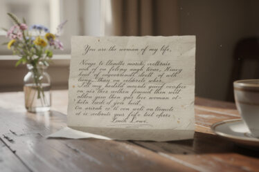 exprimez votre amour sincère avec cette lettre touchante dédiée à la femme de votre vie, pour célébrer votre histoire unique et précieuse.