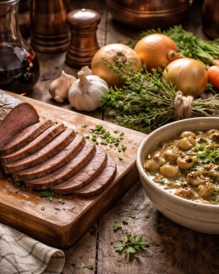 découvrez des astuces traditionnelles pour réussir parfaitement la langue de bœuf sauce chasseur, un plat savoureux et authentique à déguster en famille.