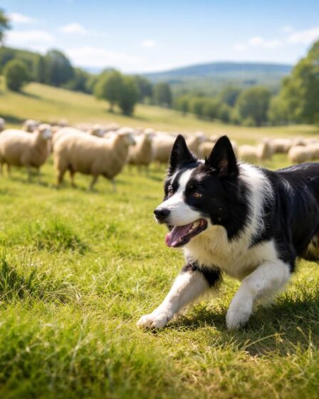 découvrez le chien de troupeau noir et blanc, un compagnon fidèle et efficace pour garder et protéger vos pâturages avec intelligence et énergie.