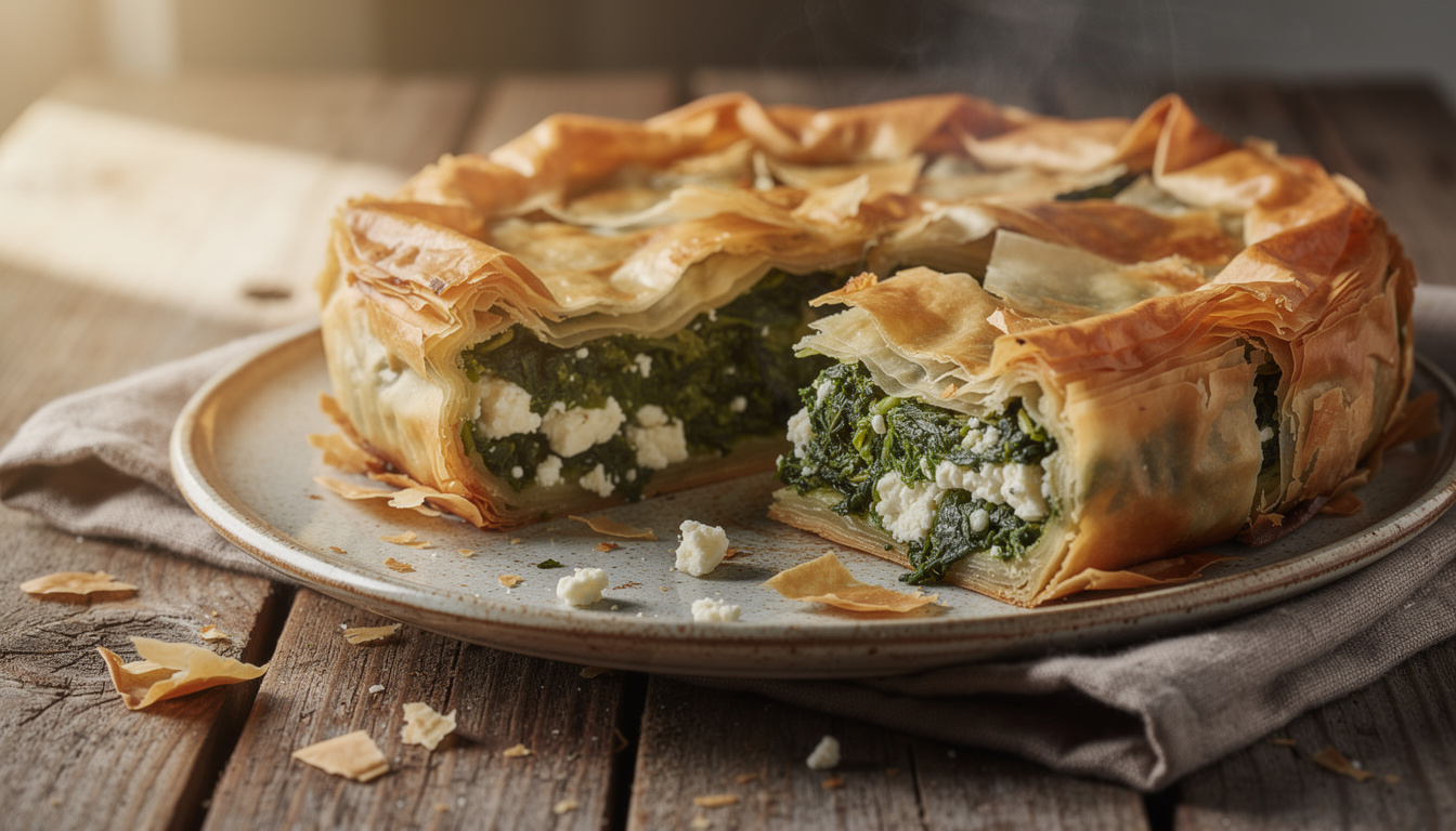 découvrez la recette authentique de spanakopita de françois régis gaudry et partagez un moment convivial et gourmand en famille ou entre amis.