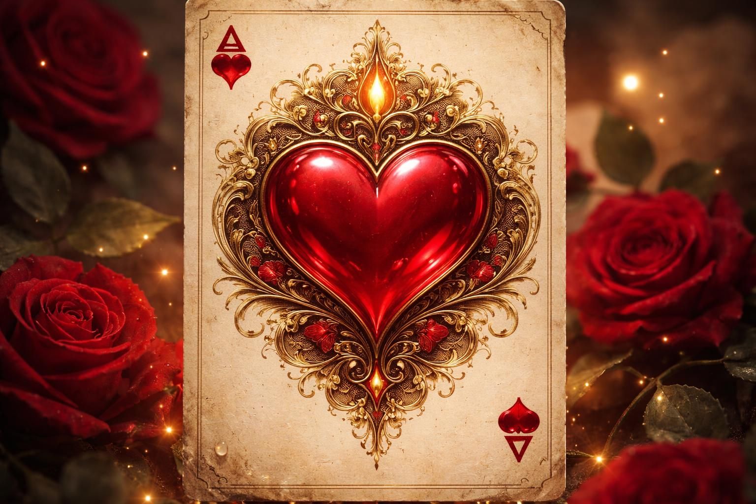 découvrez la symbolique détaillée de l'as de cœur, un symbole puissant d'amour, de chance et de nouvelles opportunités dans le tarot et les jeux de cartes.
