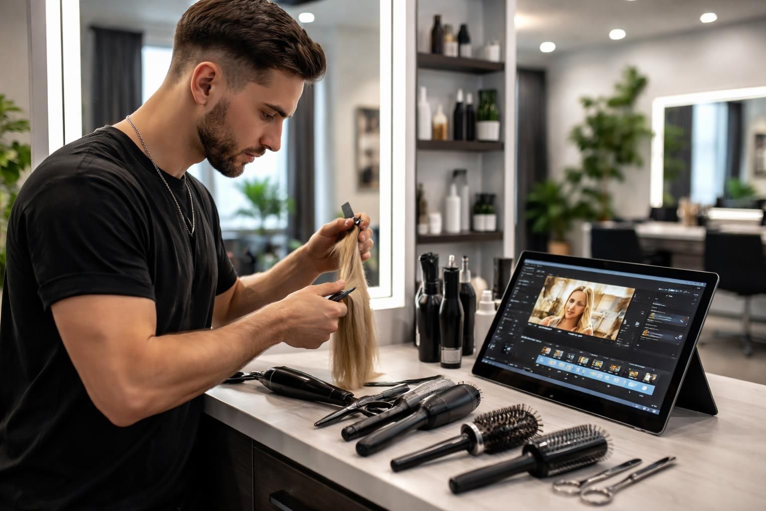 découvrez comment créer du contenu coiffure de qualité et l’exporter facilement depuis une tablette windows grâce à un workflow optimisé.