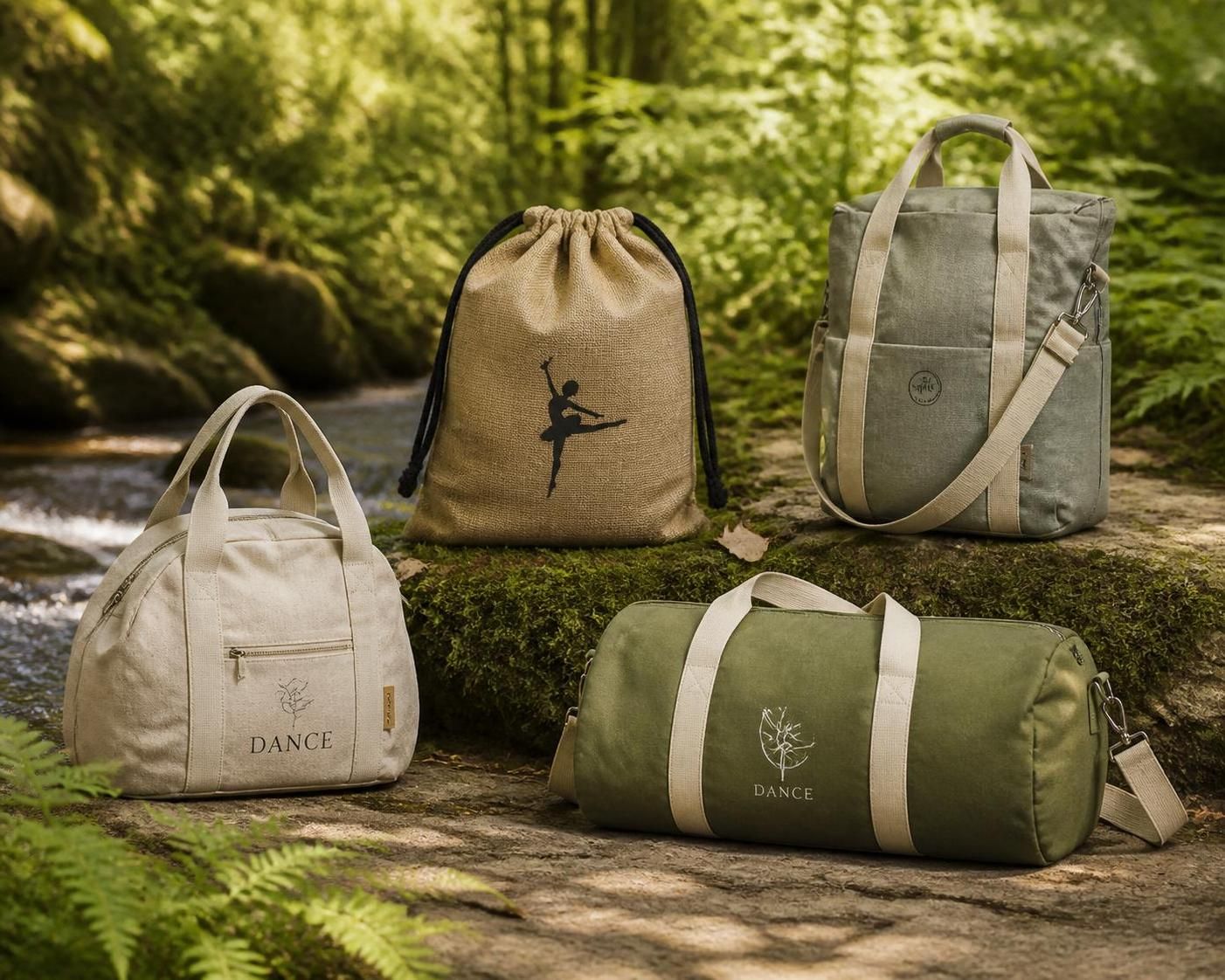 explorez notre gamme de sacs de danse écoresponsables, alliant style et engagement pour une pratique de la danse respectueuse de l'environnement.