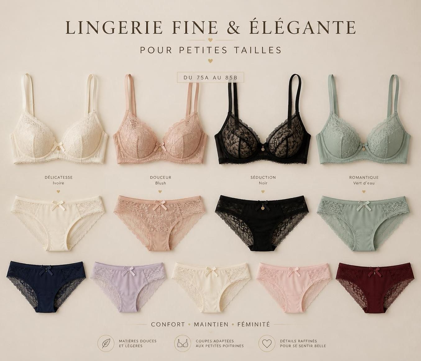 découvrez les meilleures marques de lingerie spécialement conçues pour les petites tailles, alliant confort, style et qualité pour sublimer votre silhouette au quotidien.
