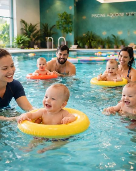 découvrez les séances de bébés nageurs à la piscine aquoise vert marine de méru, un espace sécurisé pour initier votre enfant aux plaisirs de l'eau dès le plus jeune âge.
