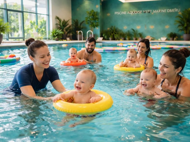 découvrez les séances de bébés nageurs à la piscine aquoise vert marine de méru, un espace sécurisé pour initier votre enfant aux plaisirs de l'eau dès le plus jeune âge.